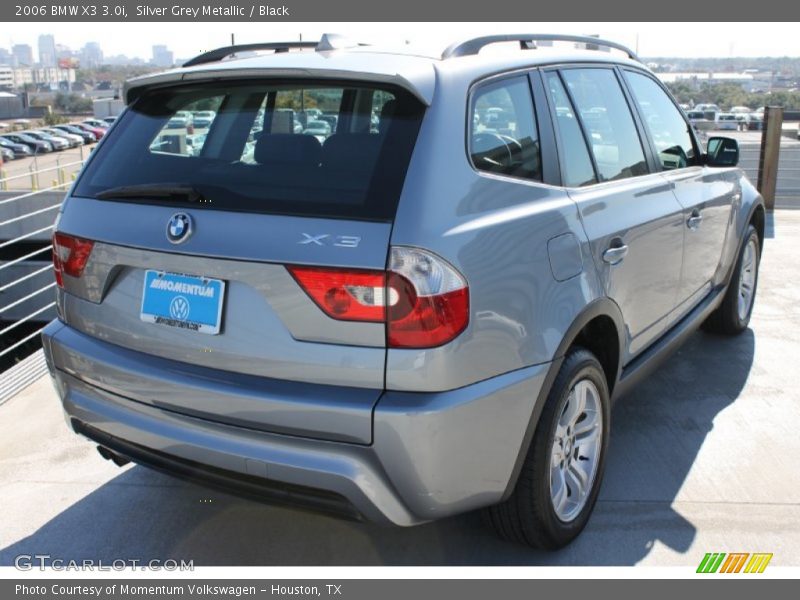 Silver Grey Metallic / Black 2006 BMW X3 3.0i