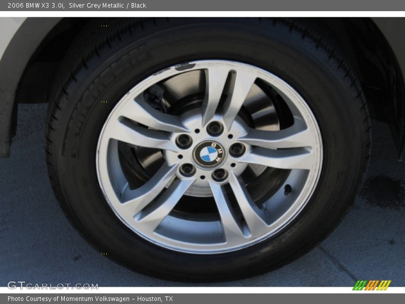 Silver Grey Metallic / Black 2006 BMW X3 3.0i