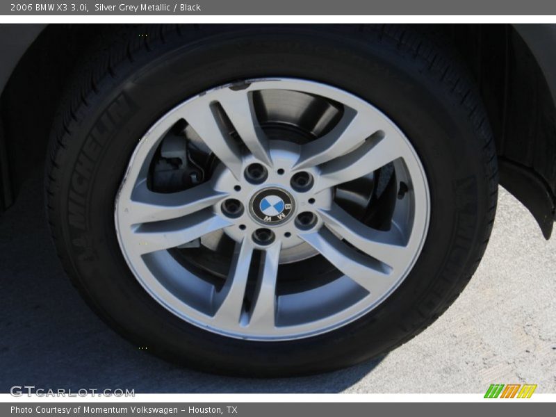 Silver Grey Metallic / Black 2006 BMW X3 3.0i
