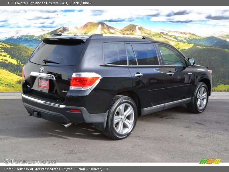 Black / Black 2012 Toyota Highlander Limited 4WD
