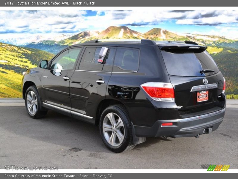 Black / Black 2012 Toyota Highlander Limited 4WD