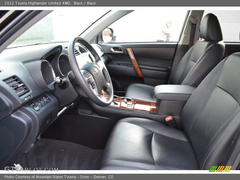Black / Black 2012 Toyota Highlander Limited 4WD