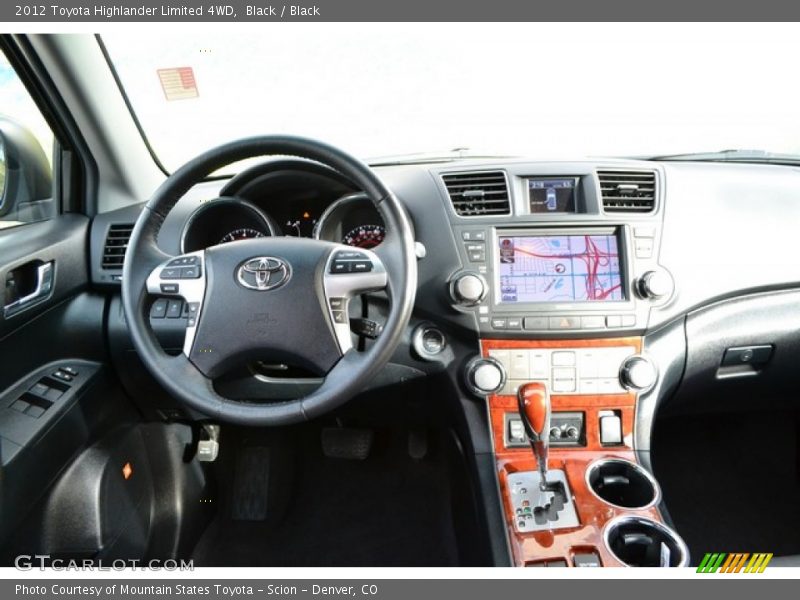 Black / Black 2012 Toyota Highlander Limited 4WD