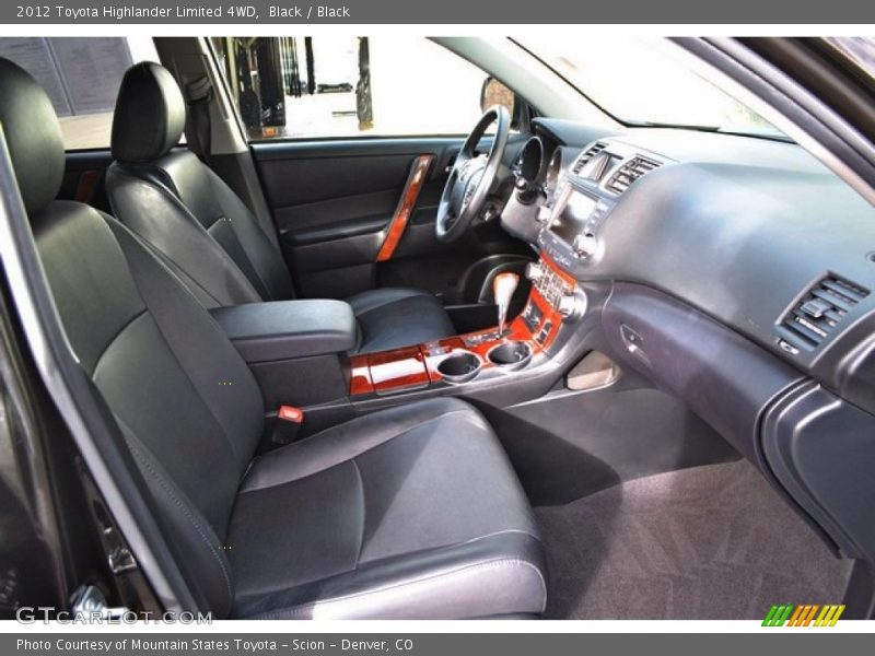 Black / Black 2012 Toyota Highlander Limited 4WD