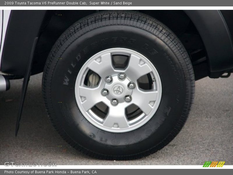 Super White / Sand Beige 2009 Toyota Tacoma V6 PreRunner Double Cab