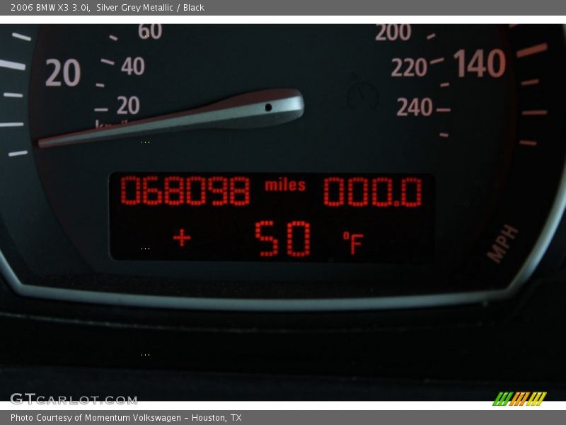Silver Grey Metallic / Black 2006 BMW X3 3.0i