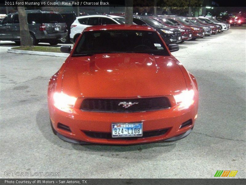 Race Red / Charcoal Black 2011 Ford Mustang V6 Coupe