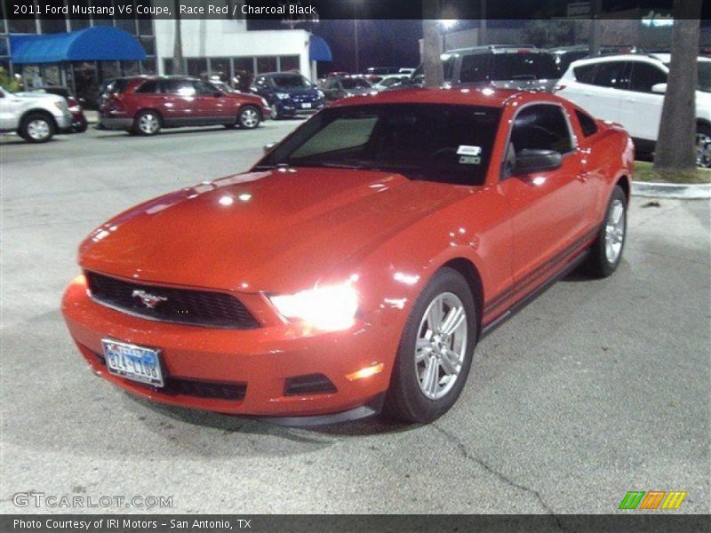 Race Red / Charcoal Black 2011 Ford Mustang V6 Coupe