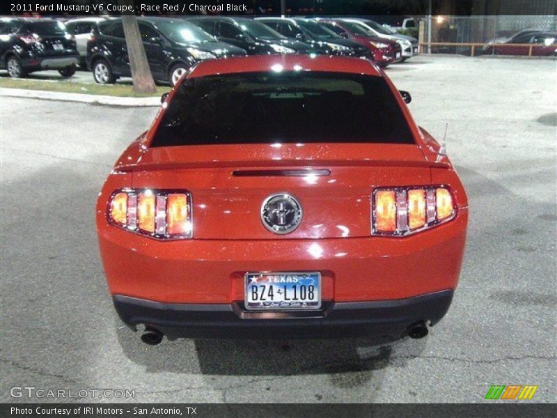 Race Red / Charcoal Black 2011 Ford Mustang V6 Coupe