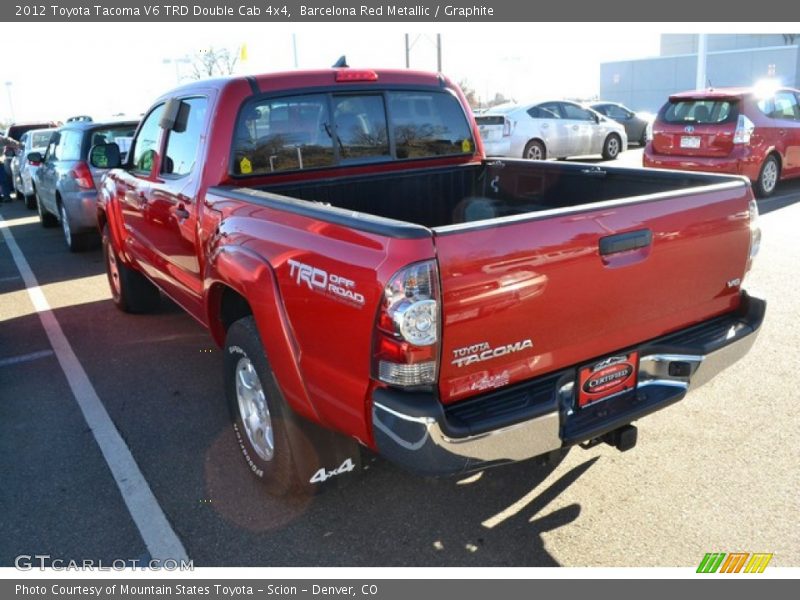 Barcelona Red Metallic / Graphite 2012 Toyota Tacoma V6 TRD Double Cab 4x4