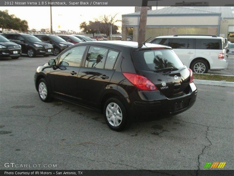 Super Black / Charcoal 2012 Nissan Versa 1.8 S Hatchback