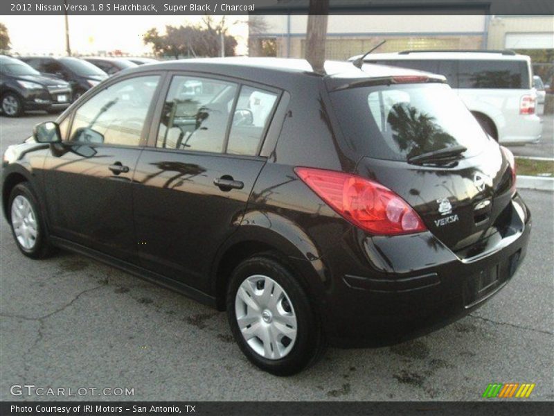 Super Black / Charcoal 2012 Nissan Versa 1.8 S Hatchback