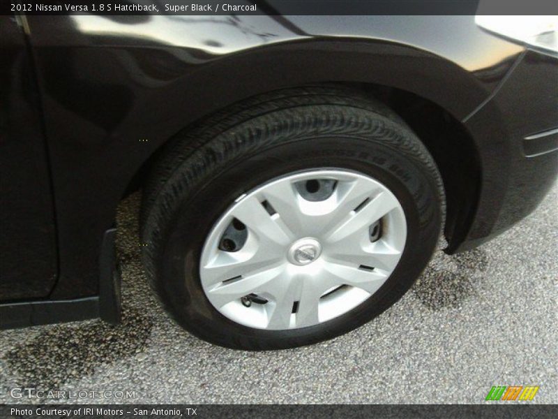 Super Black / Charcoal 2012 Nissan Versa 1.8 S Hatchback