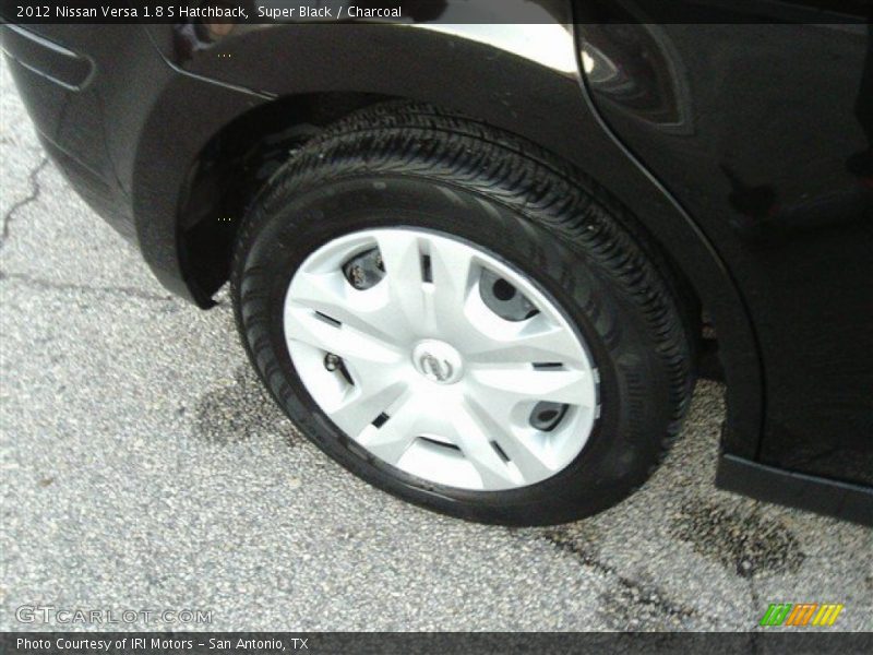Super Black / Charcoal 2012 Nissan Versa 1.8 S Hatchback