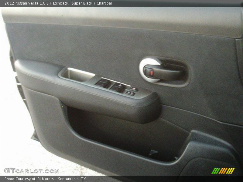 Super Black / Charcoal 2012 Nissan Versa 1.8 S Hatchback