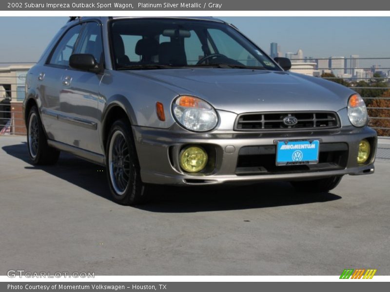 Platinum Silver Metallic / Gray 2002 Subaru Impreza Outback Sport Wagon