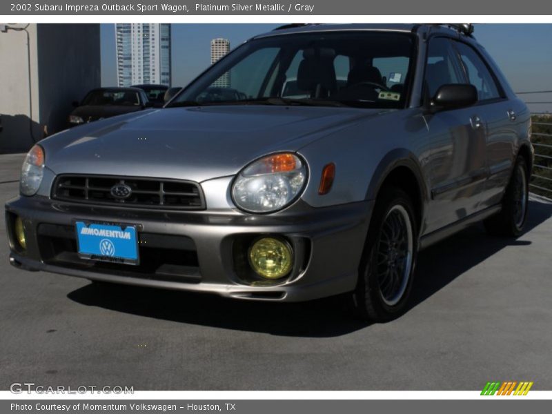 Platinum Silver Metallic / Gray 2002 Subaru Impreza Outback Sport Wagon