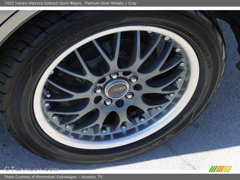 Platinum Silver Metallic / Gray 2002 Subaru Impreza Outback Sport Wagon
