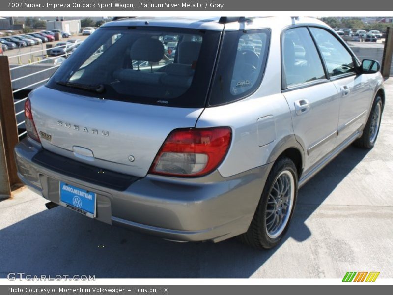 Platinum Silver Metallic / Gray 2002 Subaru Impreza Outback Sport Wagon