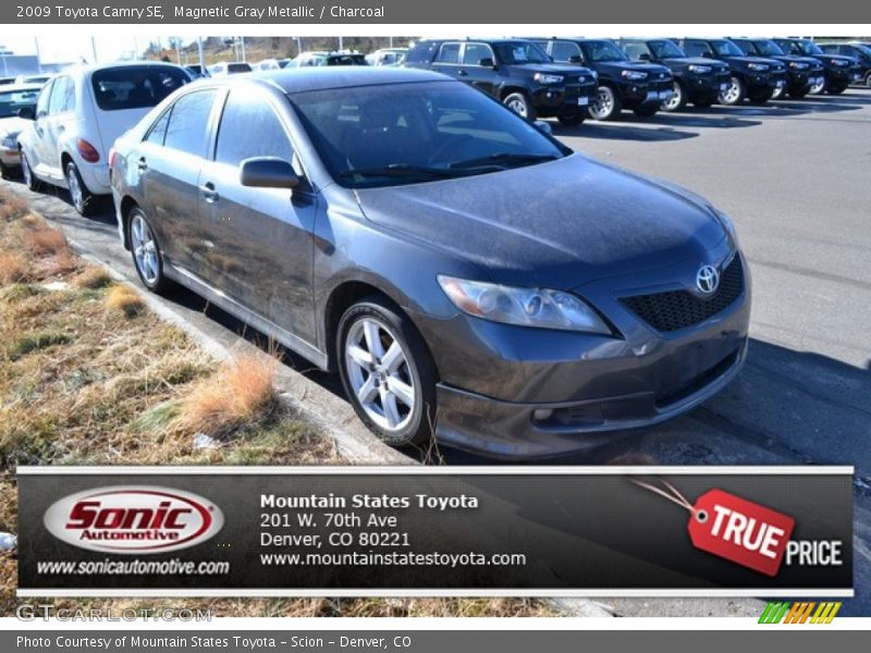 Magnetic Gray Metallic / Charcoal 2009 Toyota Camry SE