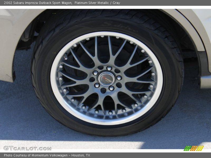 Platinum Silver Metallic / Gray 2002 Subaru Impreza Outback Sport Wagon