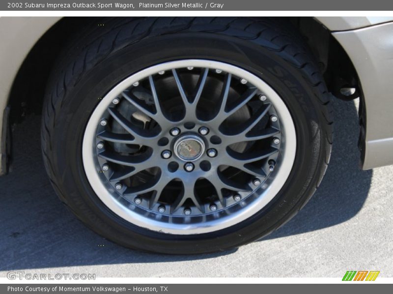 Platinum Silver Metallic / Gray 2002 Subaru Impreza Outback Sport Wagon