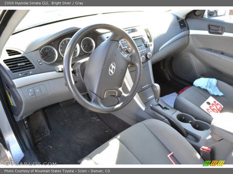 Bright Silver / Gray 2009 Hyundai Sonata GLS