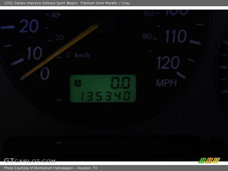 Platinum Silver Metallic / Gray 2002 Subaru Impreza Outback Sport Wagon