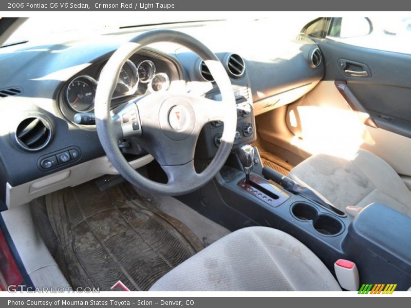 Crimson Red / Light Taupe 2006 Pontiac G6 V6 Sedan