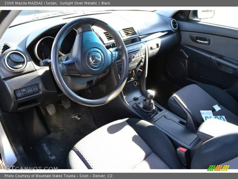 Sunlight Silver Metallic / Black 2006 Mazda MAZDA3 i Sedan
