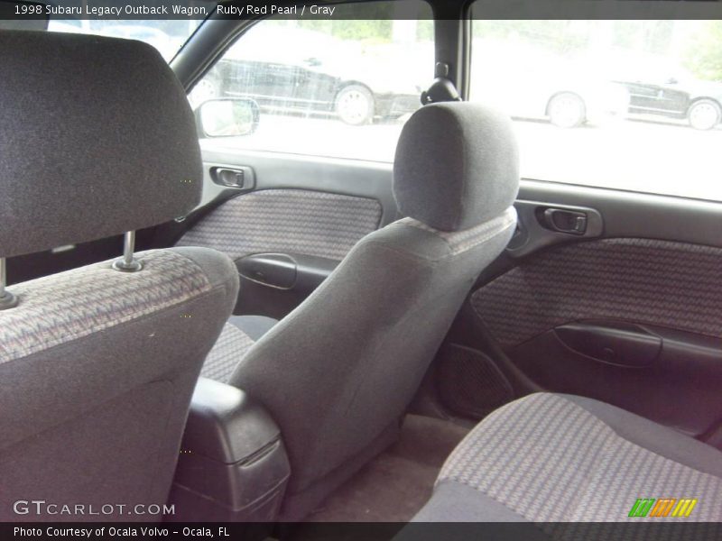 Ruby Red Pearl / Gray 1998 Subaru Legacy Outback Wagon