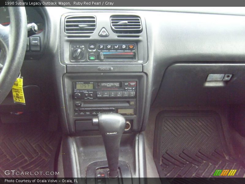 Ruby Red Pearl / Gray 1998 Subaru Legacy Outback Wagon
