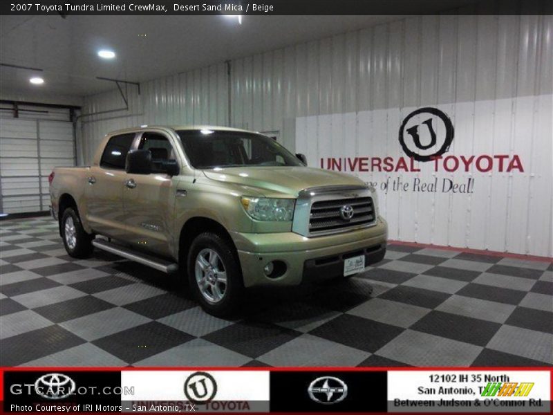 Desert Sand Mica / Beige 2007 Toyota Tundra Limited CrewMax