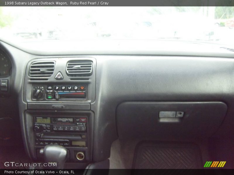 Ruby Red Pearl / Gray 1998 Subaru Legacy Outback Wagon