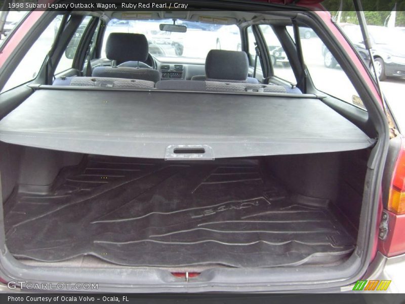 Ruby Red Pearl / Gray 1998 Subaru Legacy Outback Wagon