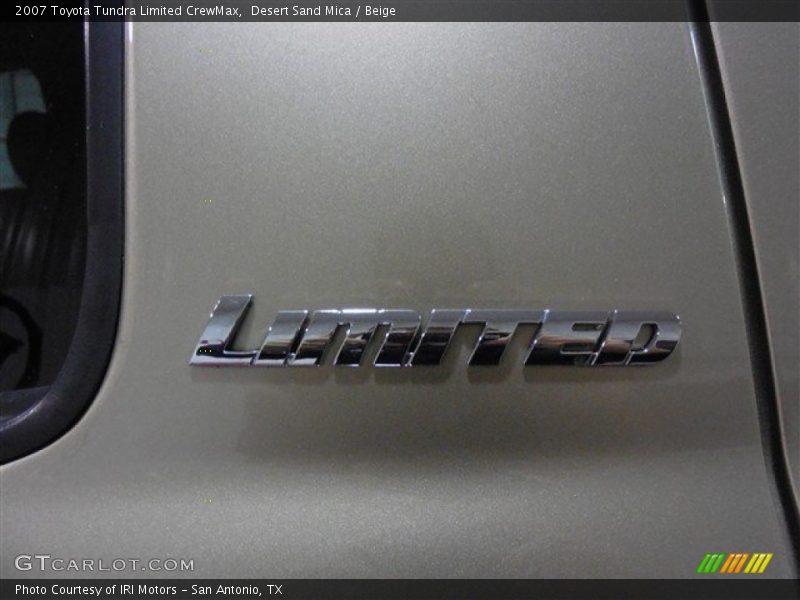 Desert Sand Mica / Beige 2007 Toyota Tundra Limited CrewMax