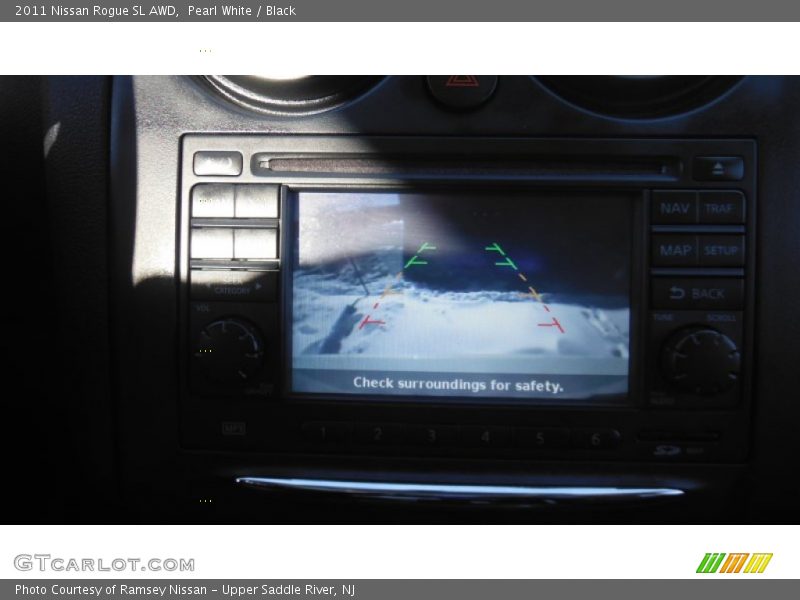 Pearl White / Black 2011 Nissan Rogue SL AWD