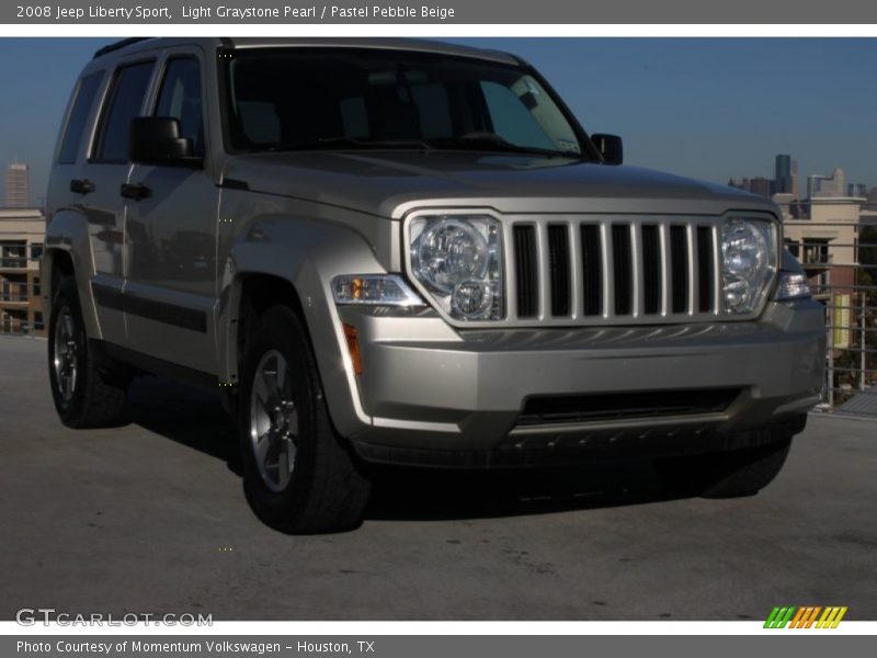 Light Graystone Pearl / Pastel Pebble Beige 2008 Jeep Liberty Sport