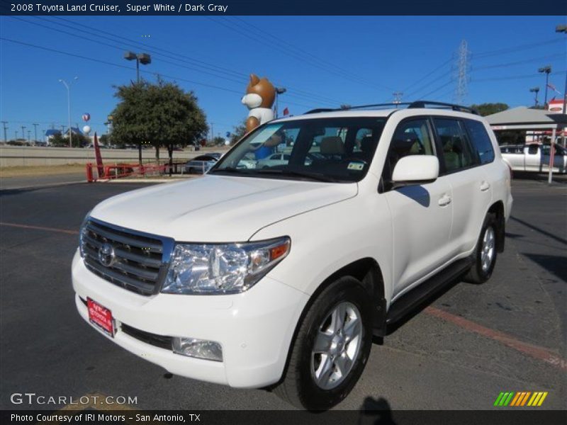 Super White / Dark Gray 2008 Toyota Land Cruiser