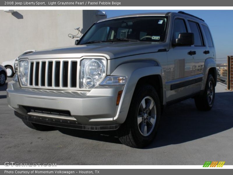 Light Graystone Pearl / Pastel Pebble Beige 2008 Jeep Liberty Sport