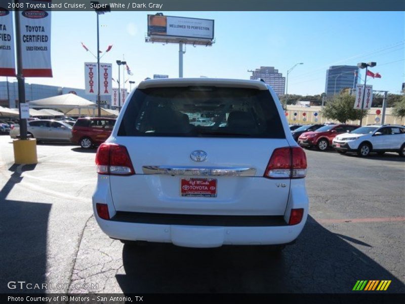 Super White / Dark Gray 2008 Toyota Land Cruiser