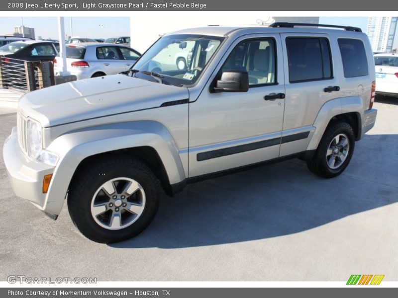 Light Graystone Pearl / Pastel Pebble Beige 2008 Jeep Liberty Sport