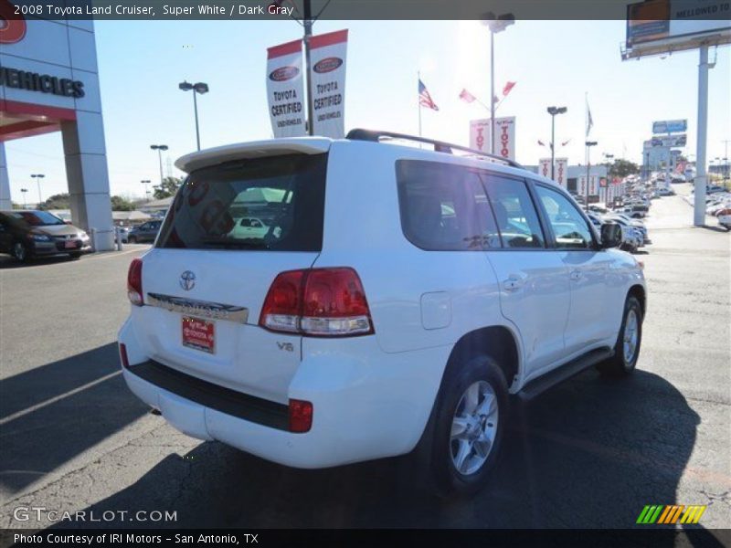 Super White / Dark Gray 2008 Toyota Land Cruiser