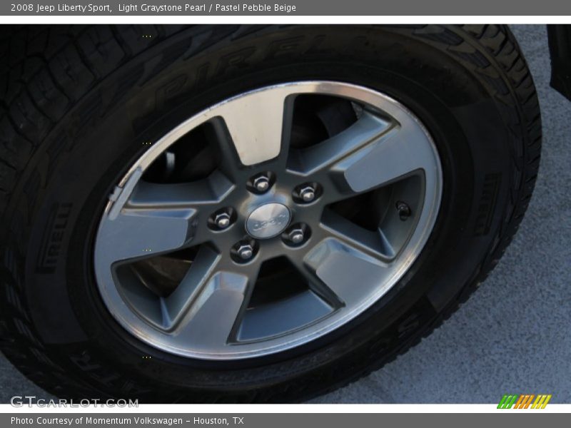 Light Graystone Pearl / Pastel Pebble Beige 2008 Jeep Liberty Sport