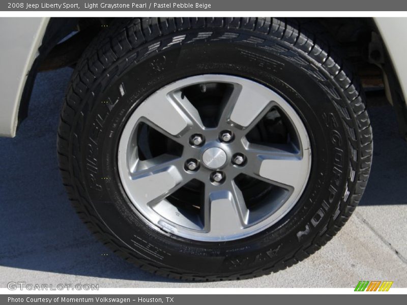 Light Graystone Pearl / Pastel Pebble Beige 2008 Jeep Liberty Sport