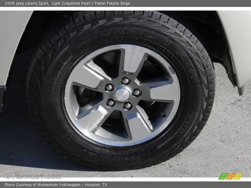 Light Graystone Pearl / Pastel Pebble Beige 2008 Jeep Liberty Sport