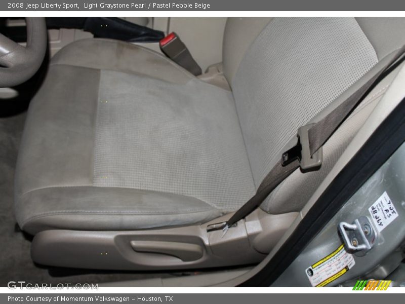 Light Graystone Pearl / Pastel Pebble Beige 2008 Jeep Liberty Sport
