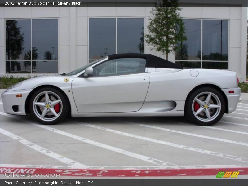 Silver / Black 2002 Ferrari 360 Spider F1