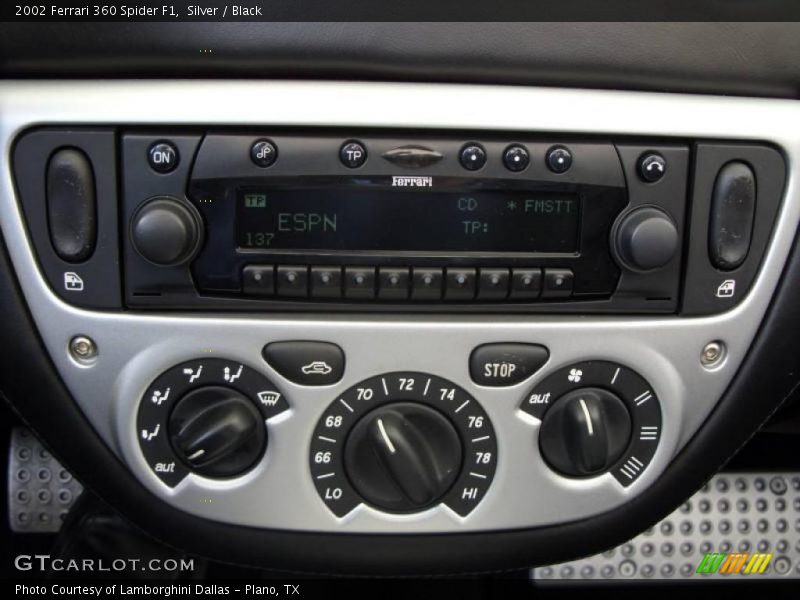 Controls of 2002 360 Spider F1