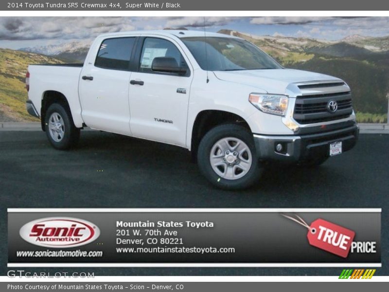 Super White / Black 2014 Toyota Tundra SR5 Crewmax 4x4